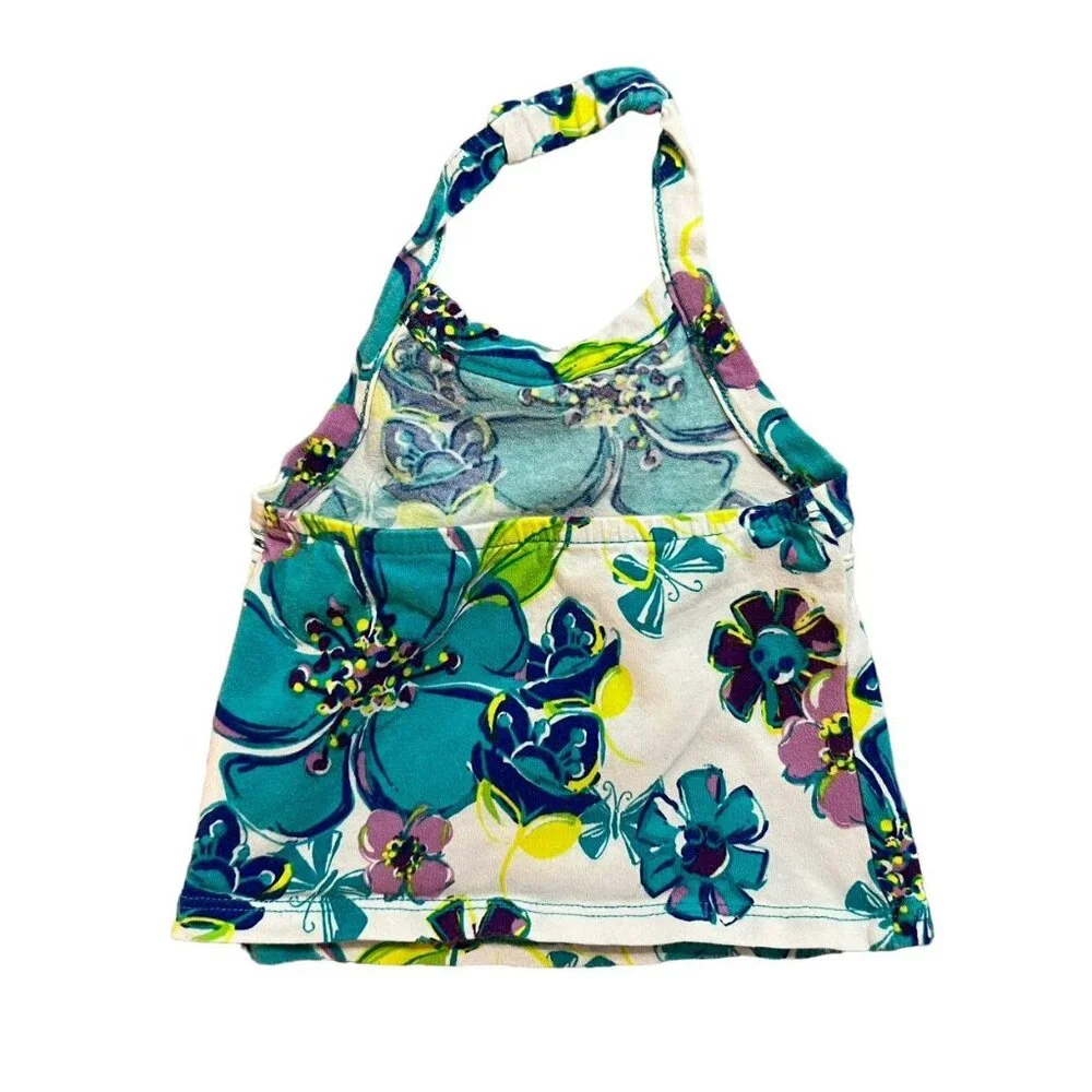Children's Place 6-9m Floral Halter Top & Skirt / Skort Set - Picture 3 of 7